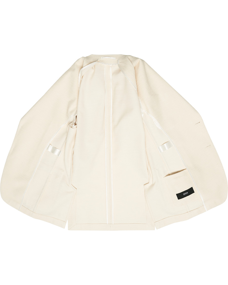 Herre | Dressjakker | BOSS BLACK | BOSS Nolvay Patch Pocket Jersey Blazer Open White