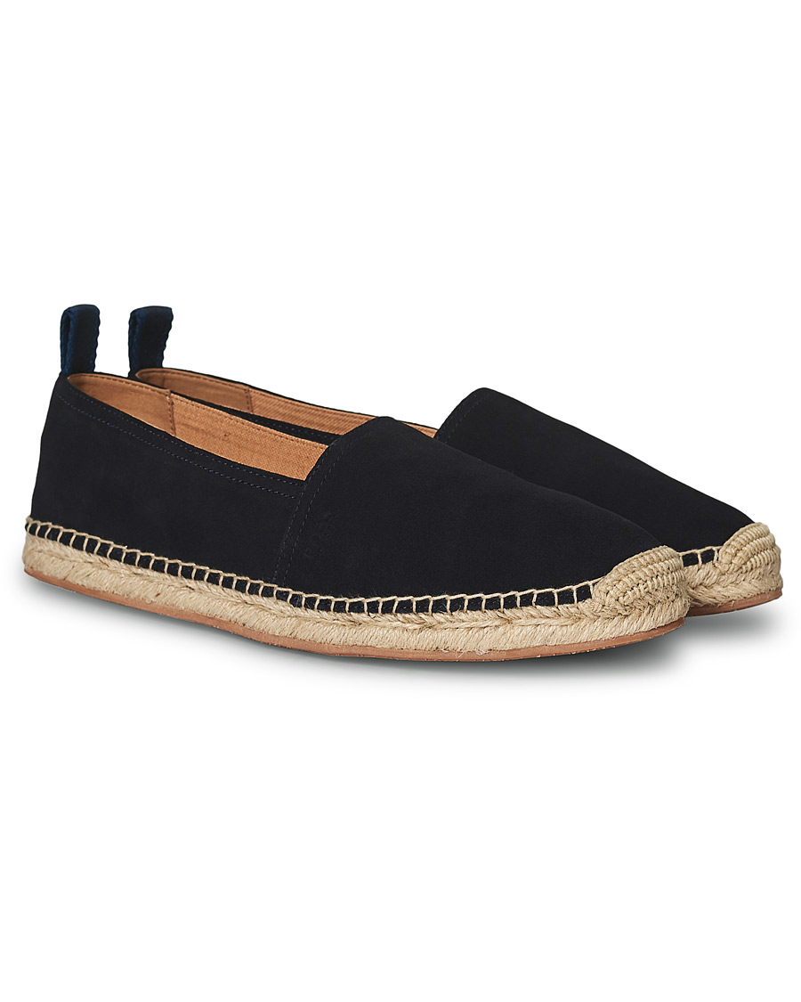 Herre | BOSS Madeira Suede Espadrilles Dark Blue | BOSS BLACK | BOSS Madeira Suede Espadrilles Dark Blue