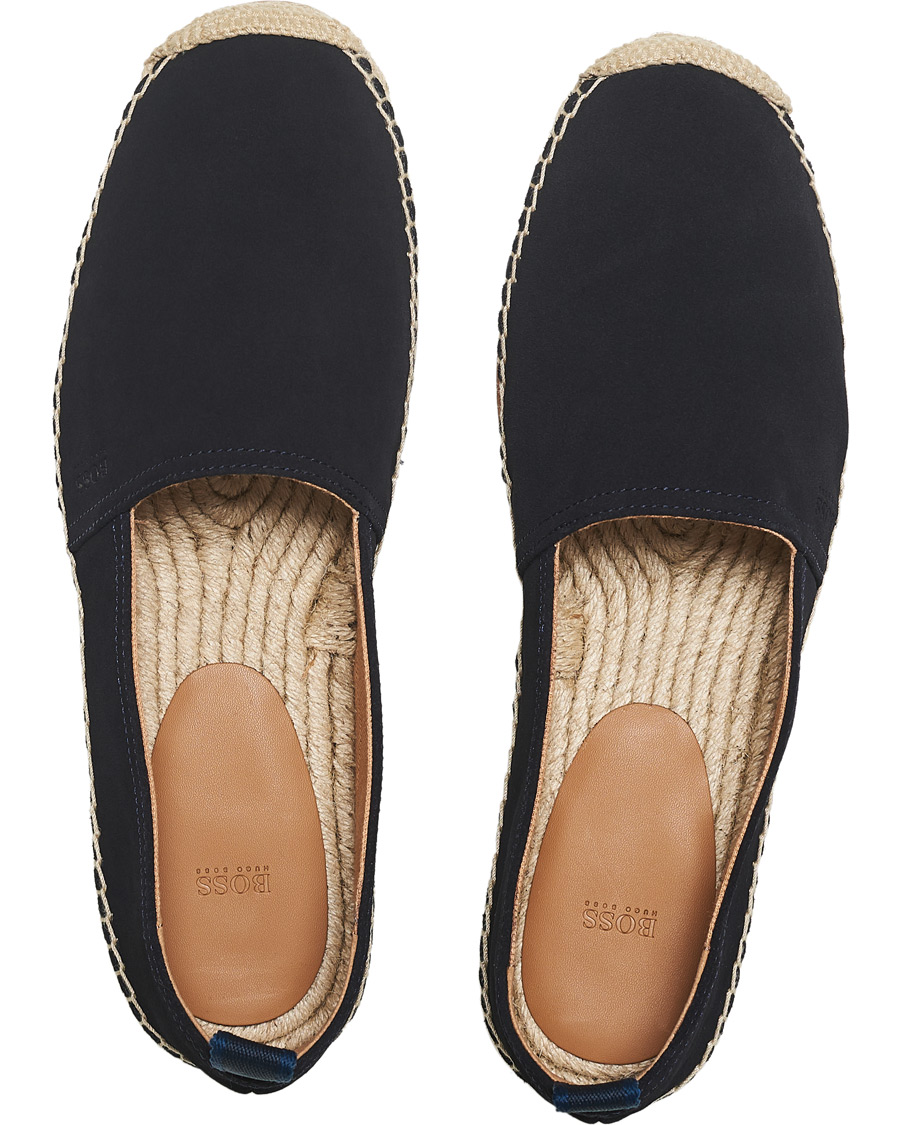 Herre | BOSS Madeira Suede Espadrilles Dark Blue | BOSS BLACK | BOSS Madeira Suede Espadrilles Dark Blue