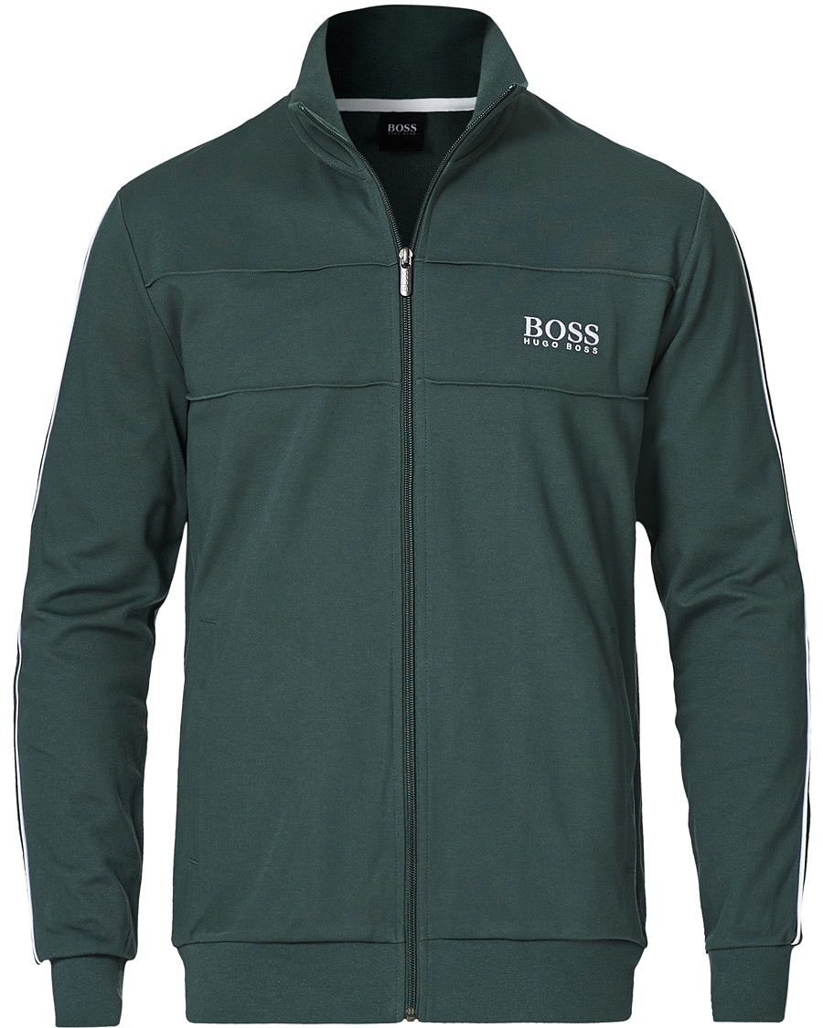 Herre | Gensere | BOSS BLACK | BOSS Tracksuit Full-Zip Jacket Dark Green