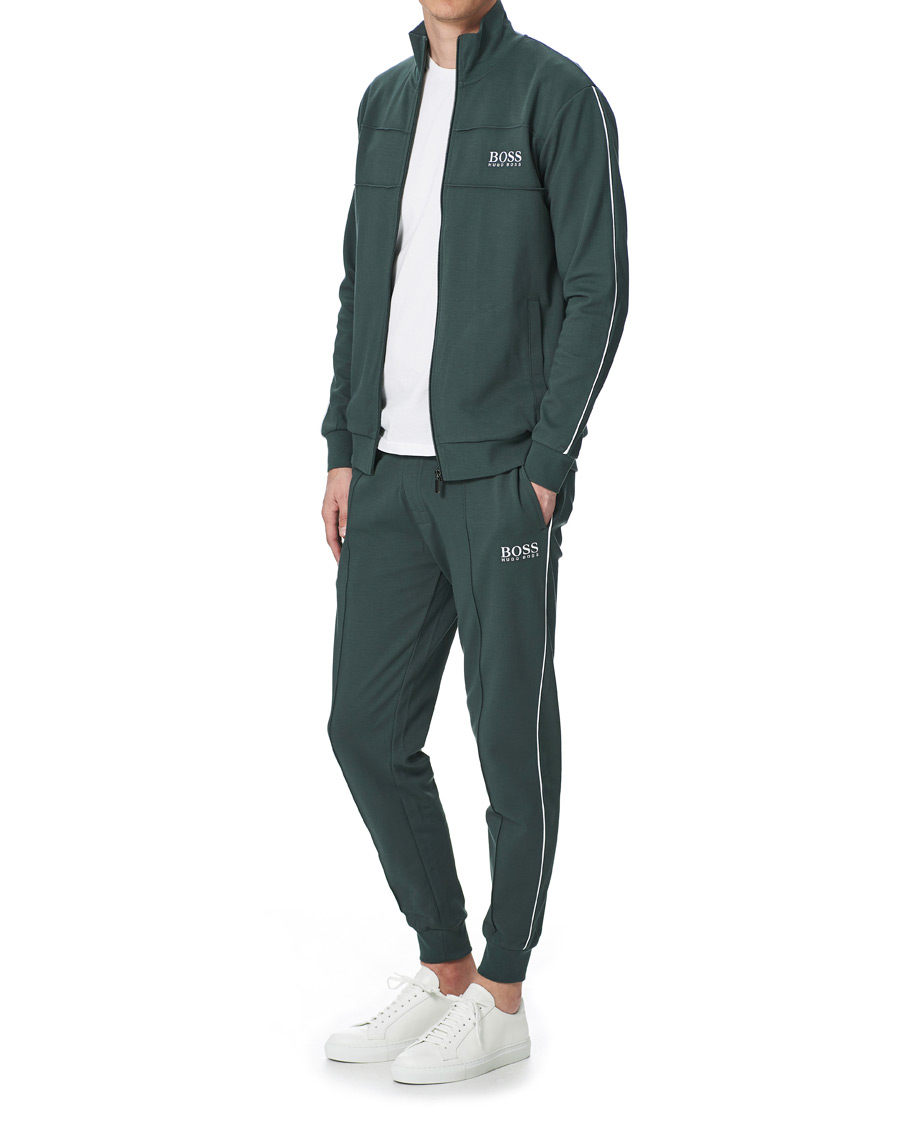 Herre | Gensere | BOSS BLACK | BOSS Tracksuit Full-Zip Jacket Dark Green