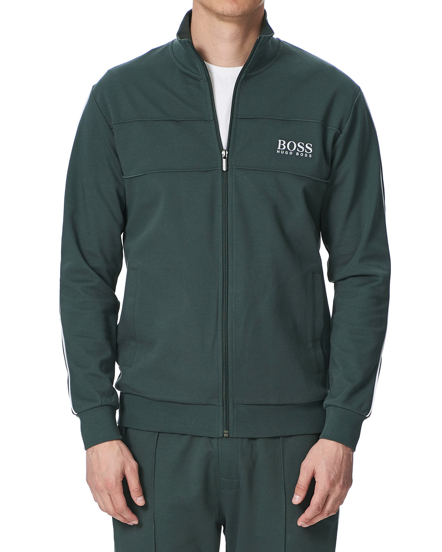 Herre | Gensere | BOSS BLACK | BOSS Tracksuit Full-Zip Jacket Dark Green