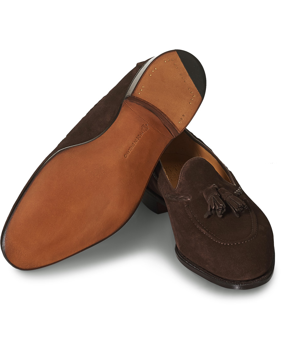 Herre | Edward Green Belgravia Tassel Loafer Mink Suede | Edward Green | Belgravia Tassel Loafer Mink Suede