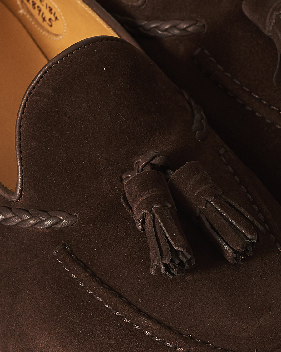 Herre | Edward Green Belgravia Tassel Loafer Mink Suede | Edward Green | Belgravia Tassel Loafer Mink Suede