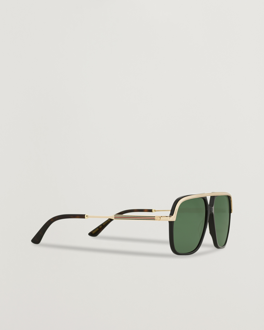 Herre | Firkantede solbriller | Gucci | GG0200S Sunglasses Black/Gold
