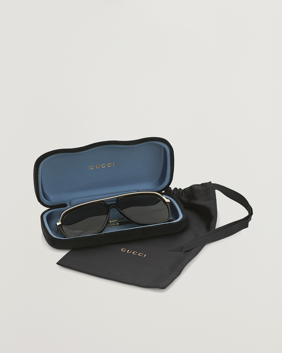 Herre | Solbriller | Gucci | GG0200S Sunglasses Black/Gold