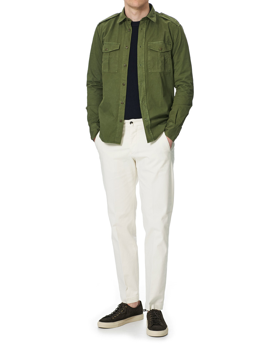 Herre | Bukser | Briglia 1949 | Soho Easy Fit Cotton Trousers Cream
