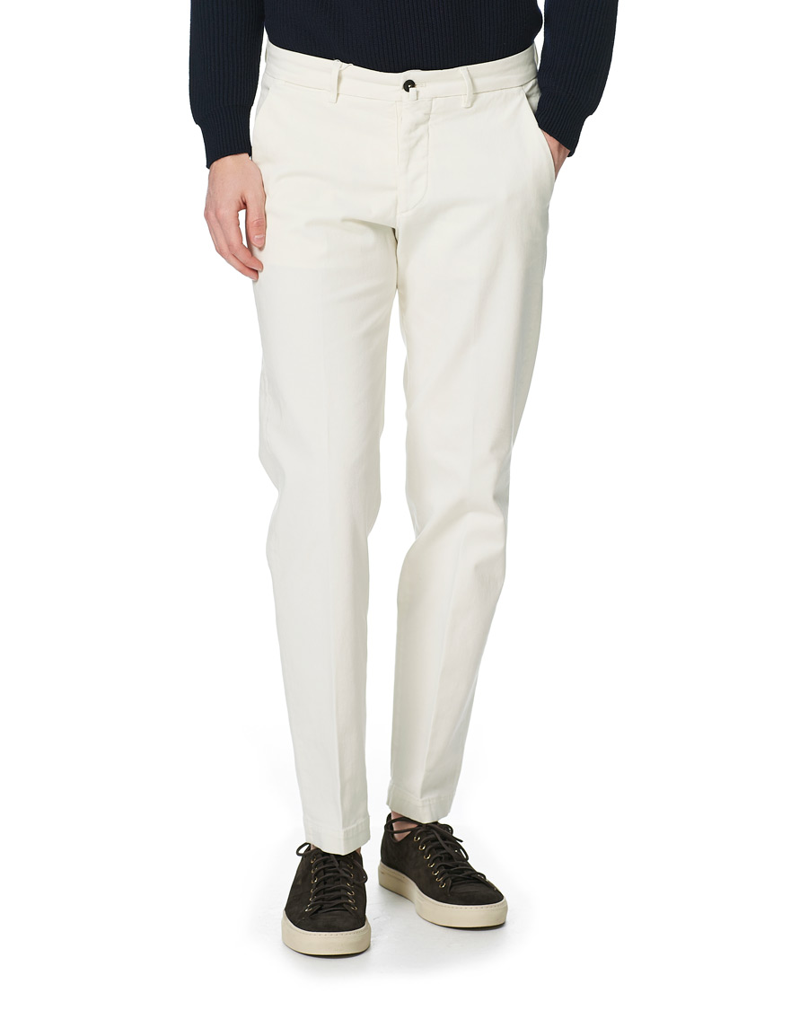 Herre | Bukser | Briglia 1949 | Soho Easy Fit Cotton Trousers Cream