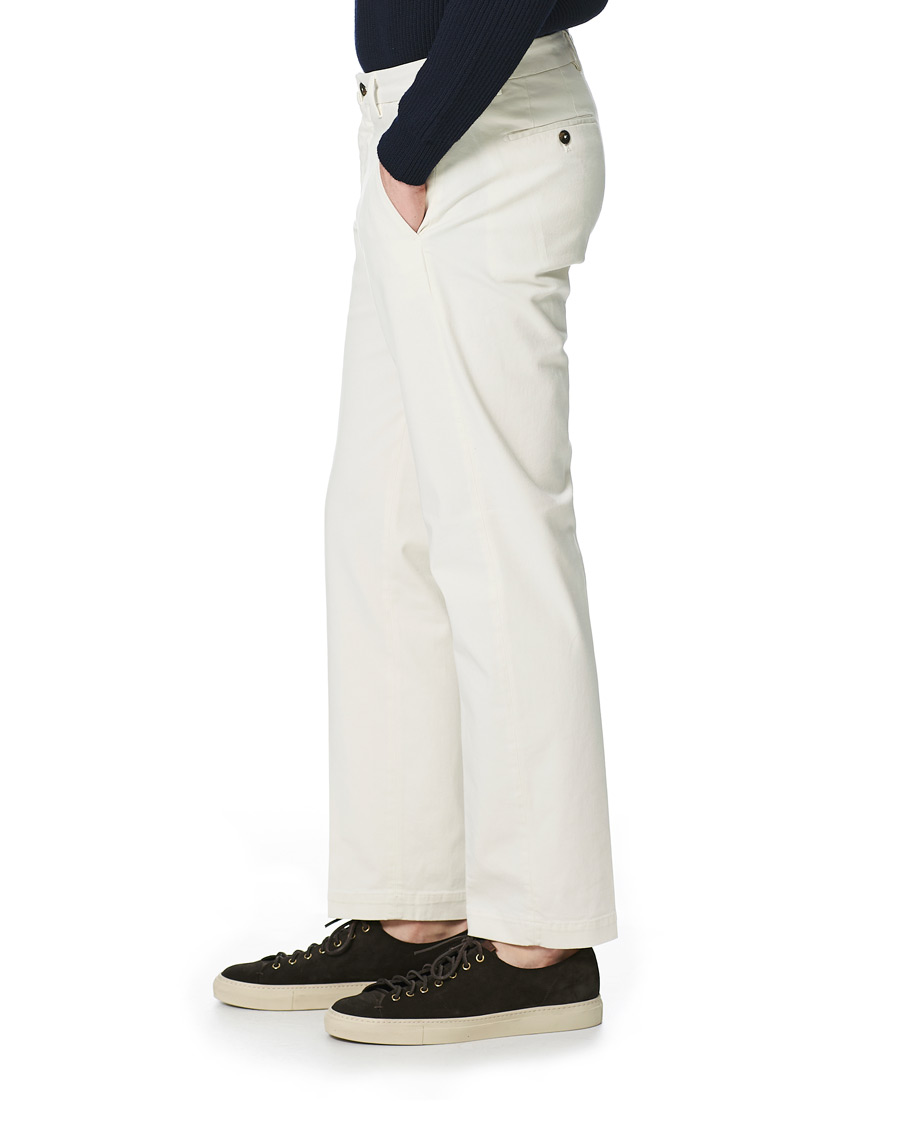 Herre | Bukser | Briglia 1949 | Soho Easy Fit Cotton Trousers Cream
