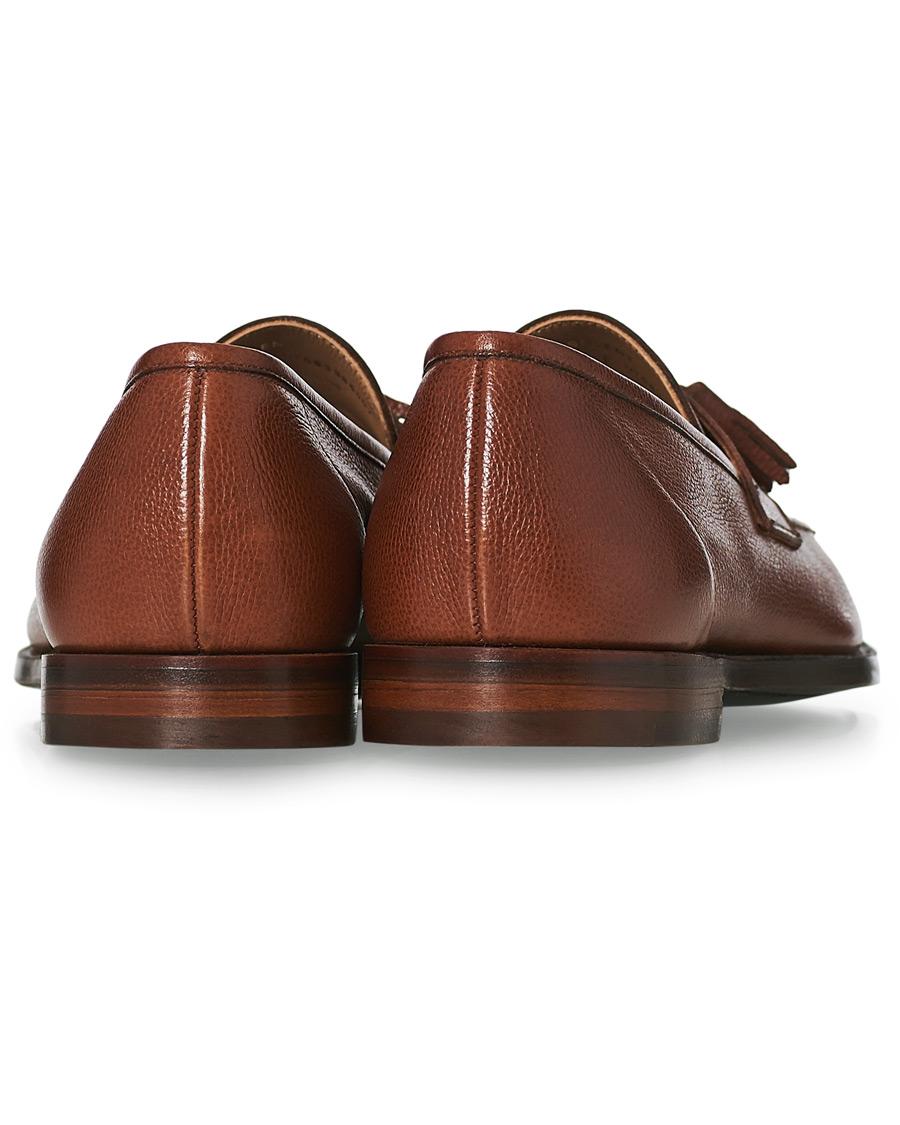 Herre | Crockett & Jones Solent Unlined Tassel Loafer Chestnut Soft Grain | Crockett & Jones | Solent Unlined Tassel Loafer Chestnut Soft Grain