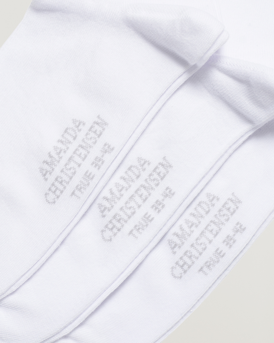 Herre | Snart på lager | Amanda Christensen | 3-Pack True Cotton Socks White