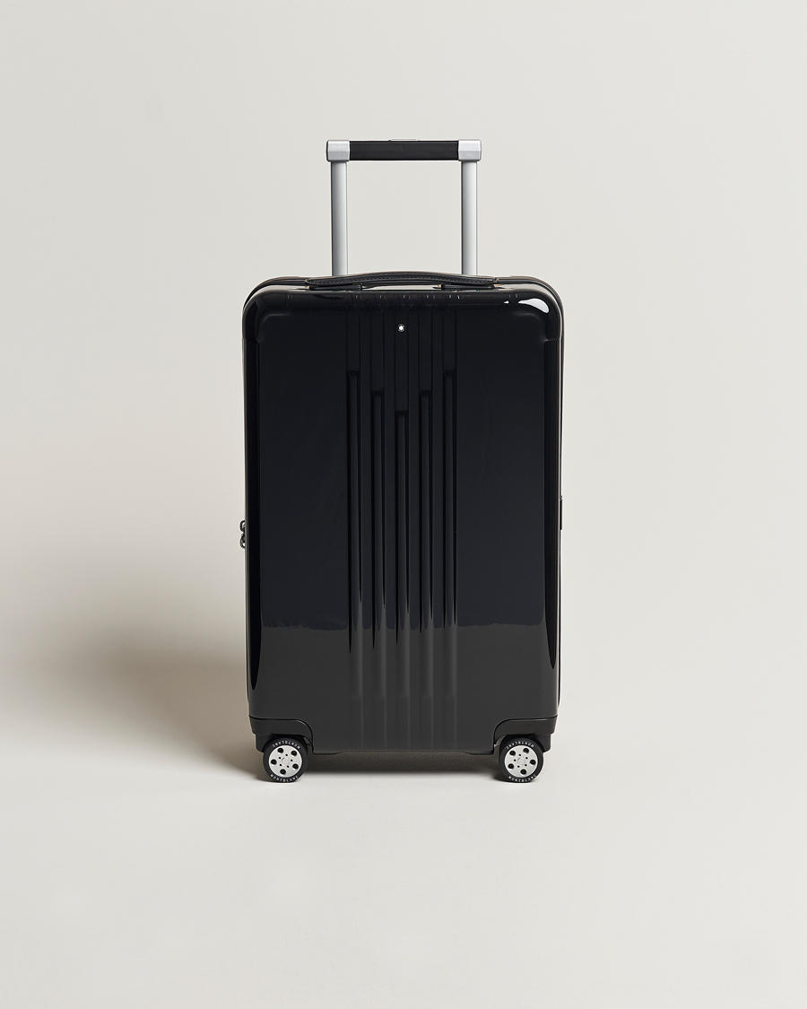 Herre | Montblanc Light Cabin Compact Trolley Black | Montblanc | Light Cabin Compact Trolley Black