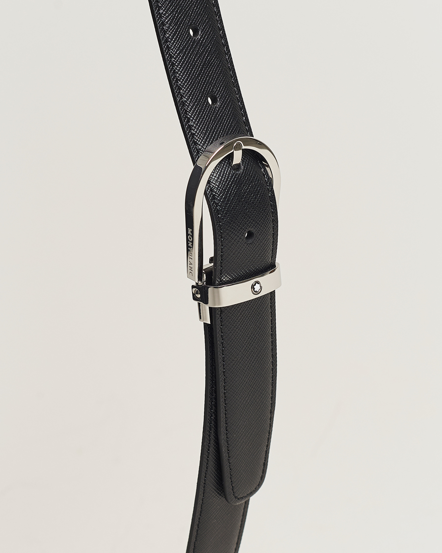 Herre | Montblanc Reversible Saffiano Leather 30mm Belt Black/Brown | Montblanc | Reversible Saffiano Leather 30mm Belt Black/Brown