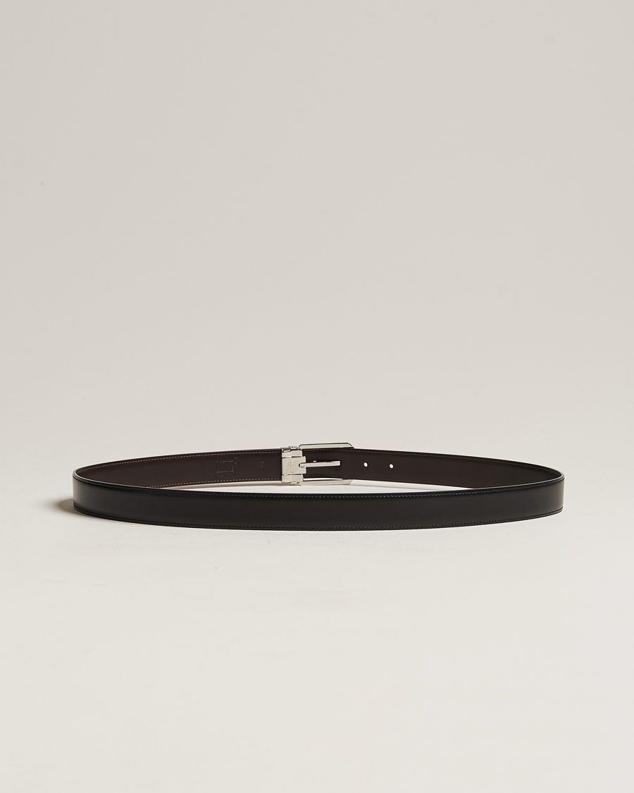 Herre | Montblanc | Montblanc | Reversible Rectangular Buckle 30mm Belt Black/Brown