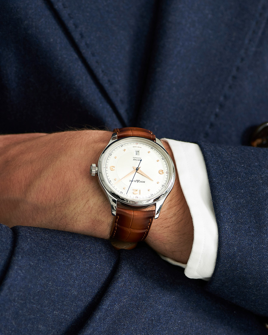 Herre | Montblanc Heritage Automatic Date White | Montblanc | Heritage Automatic Date White