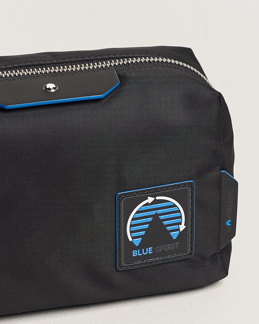 Herre | Vesker | Montblanc | Blue Spirit Case Medium Wash Bag Black/Blue