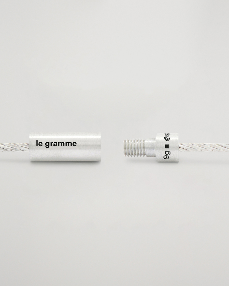 Herre | LE GRAMME Double Cable Bracelet Sterling Silver 9g | LE GRAMME | Double Cable Bracelet Sterling Silver 9g