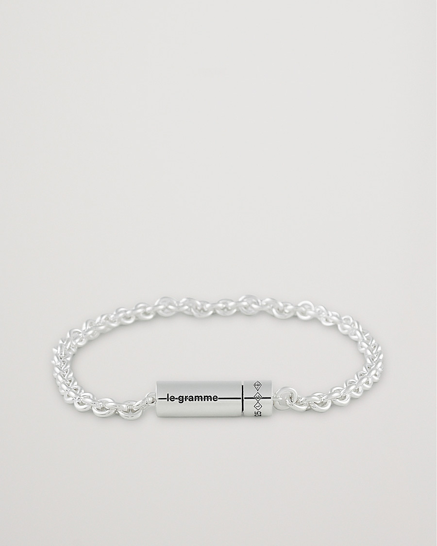 Herre | LE GRAMME | LE GRAMME | Chain Cable Bracelet Sterling Silver 11g
