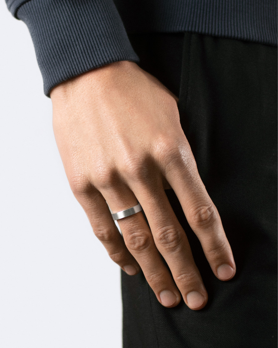 Men | LE GRAMME | LE GRAMME | Ribbon Brushed Ring Sterling Silver 7g