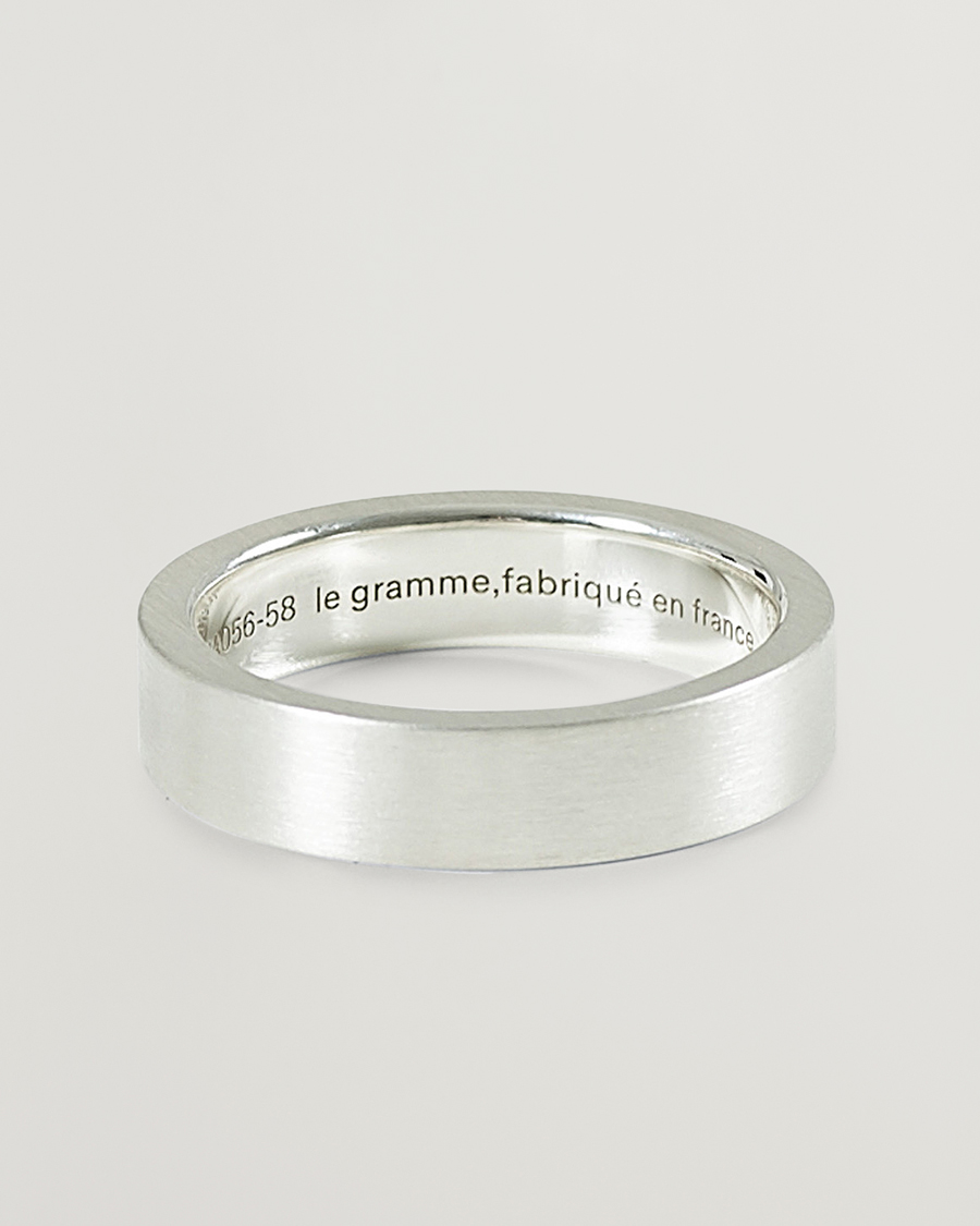 Herre | Smykker | LE GRAMME | Ribbon Brushed Ring Sterling Silver 7g