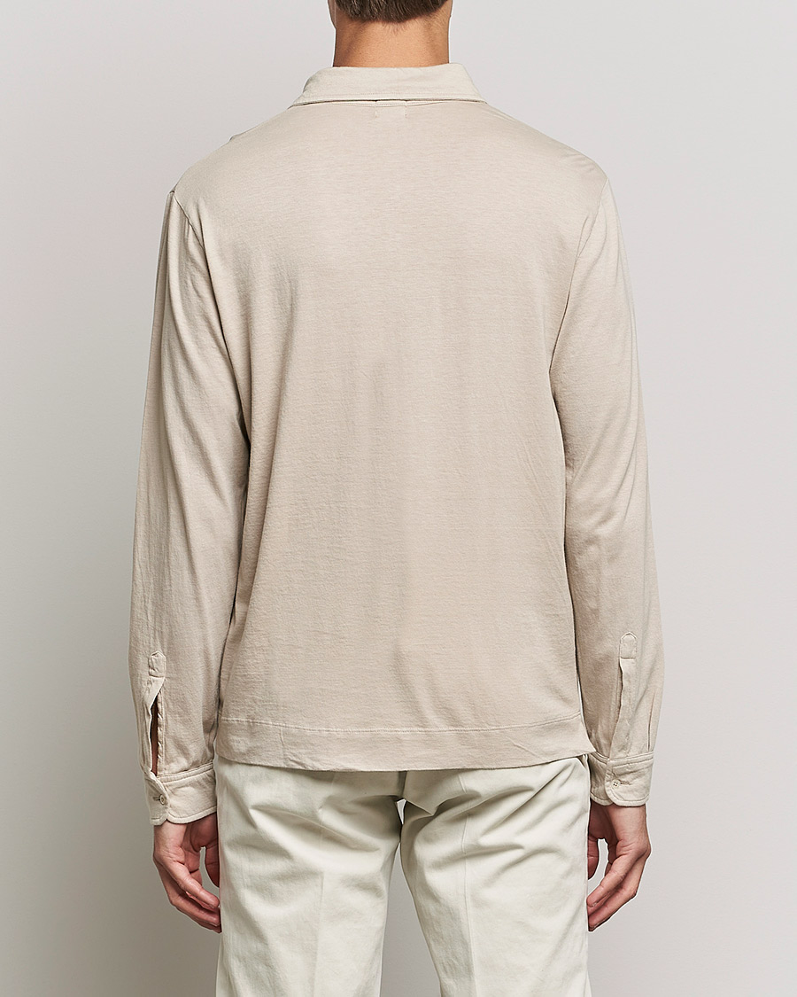 Herre | Gensere | Massimo Alba | Ischia Cotton/Cashmere Polo Light Beige