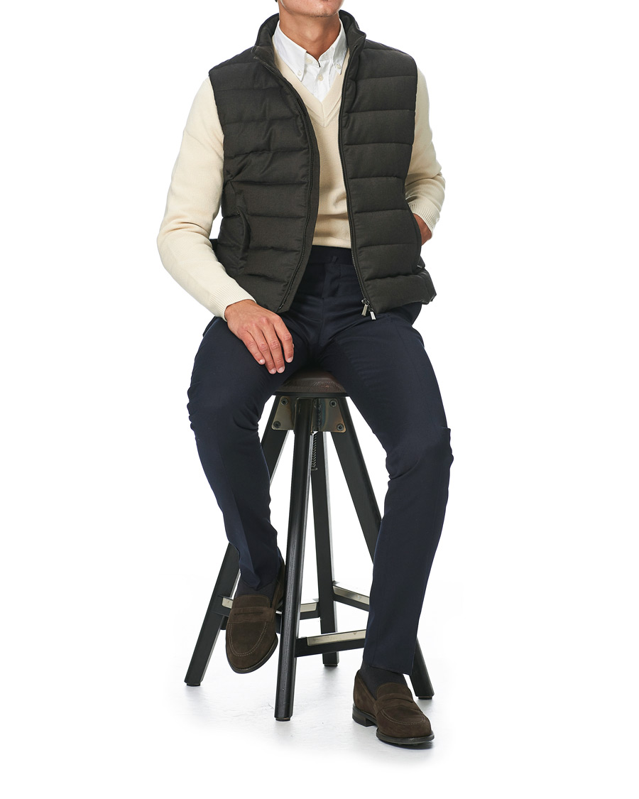 Herre | Feir nyttår med stil | PT01 | Gentleman Fit Pleated Flannel Trousers Navy