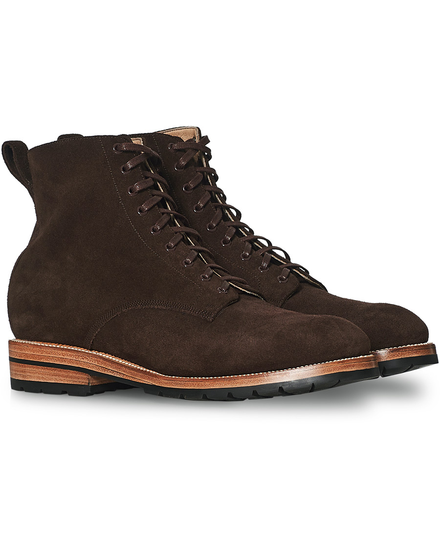 Herre | Yuketen Lace Up Boots Dark Brown Suede | Yuketen | Lace Up Boots Dark Brown Suede