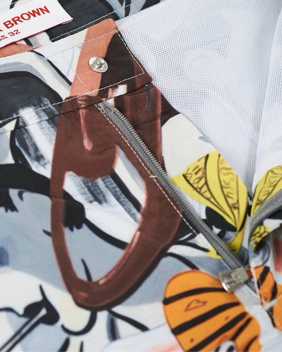 Herre | Badeshorts | Orlebar Brown | Bulldog x David Salle Diving Swim Shorts Multi