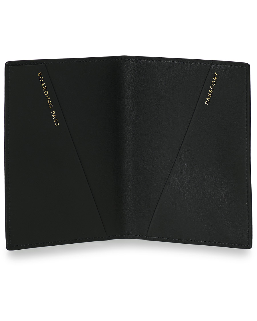 Herre | Smythson Panama Passport Cover Black | Smythson | Panama Passport Cover Black