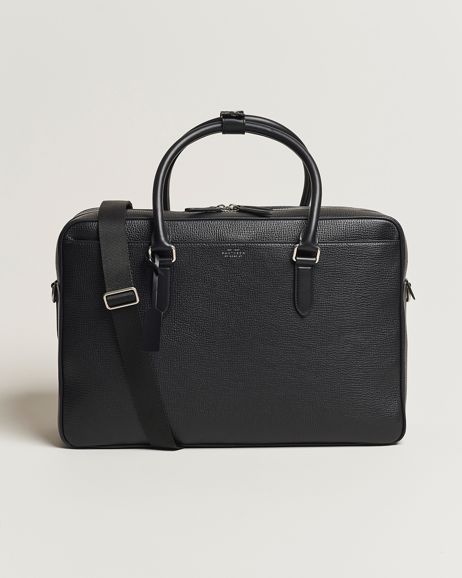 Herre | Vesker | Smythson | Ludlow 48 Hours Travel Bag Black
