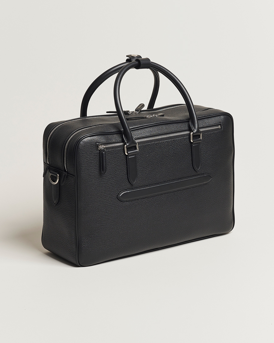 Herre | Vesker | Smythson | Ludlow 48 Hours Travel Bag Black