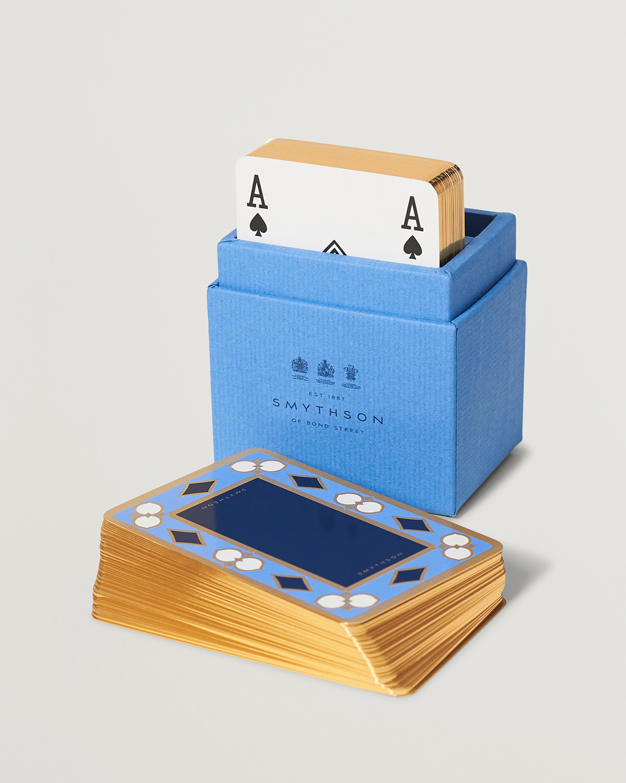 Herre | Smythson | Smythson | Playing Cards Nile Blue Nile Blue