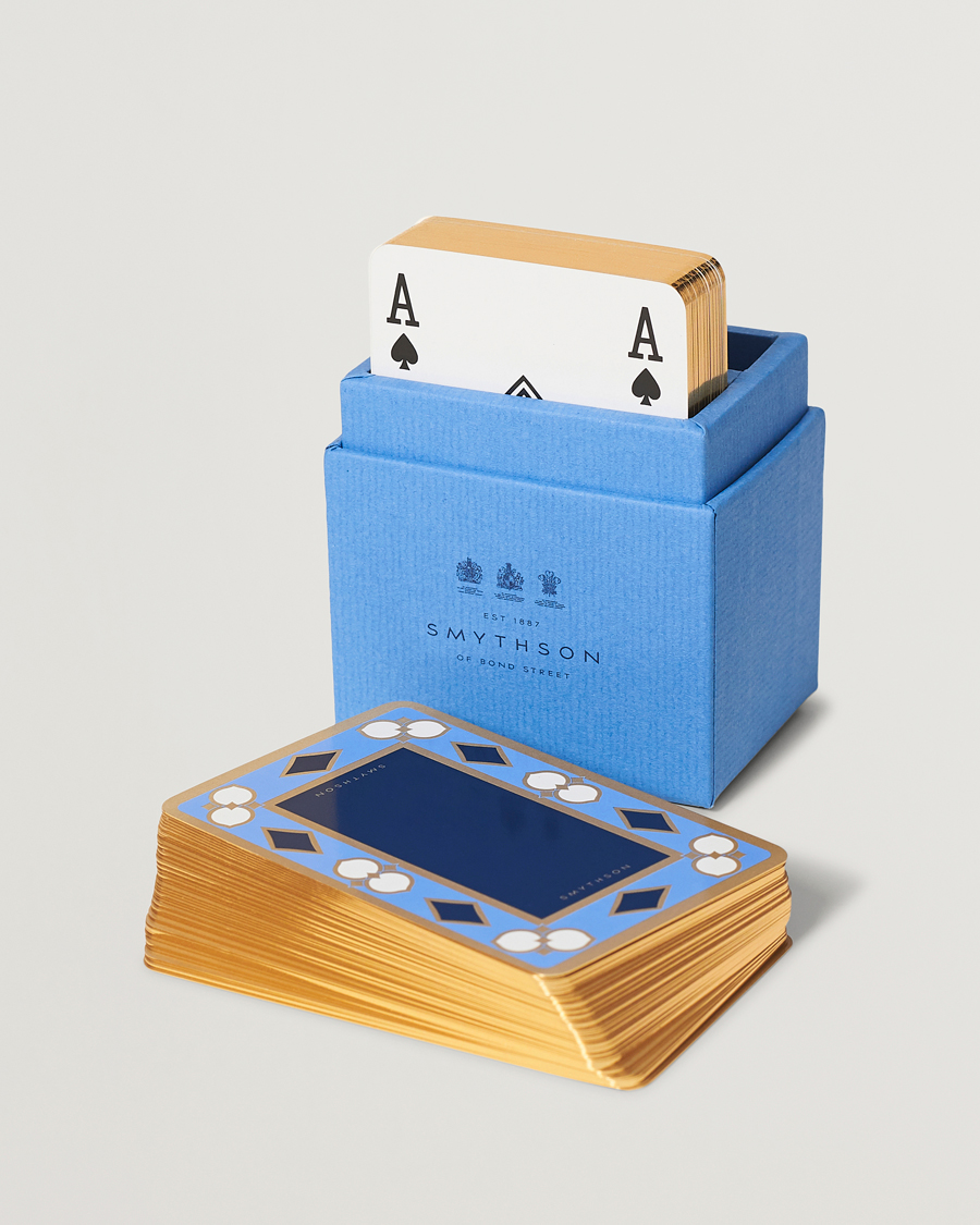 Herre | Avdelinger | Smythson | Playing Card Nile Blue