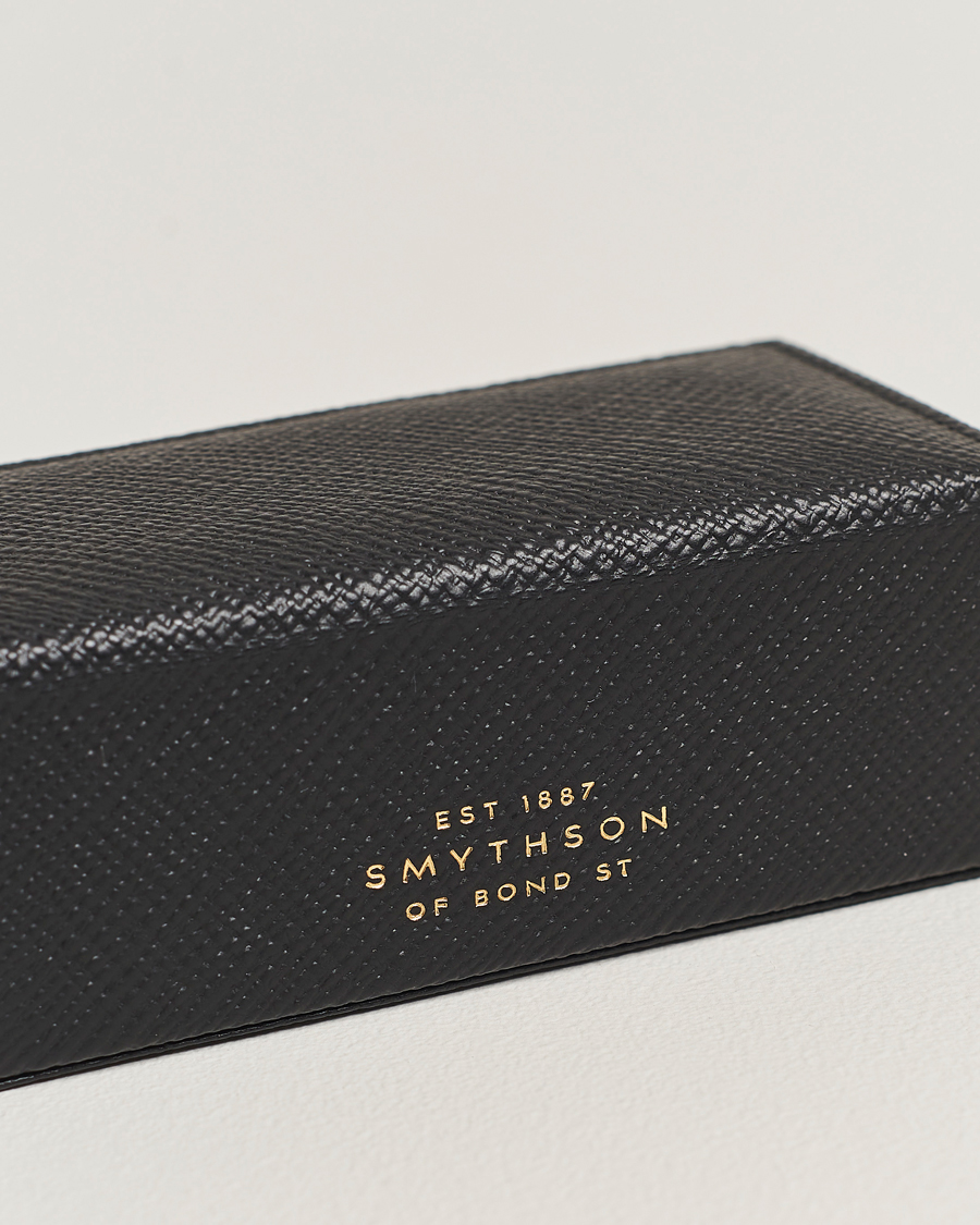 Herre | Til hjemmet | Smythson | Panama Mini Cufflink Box Black
