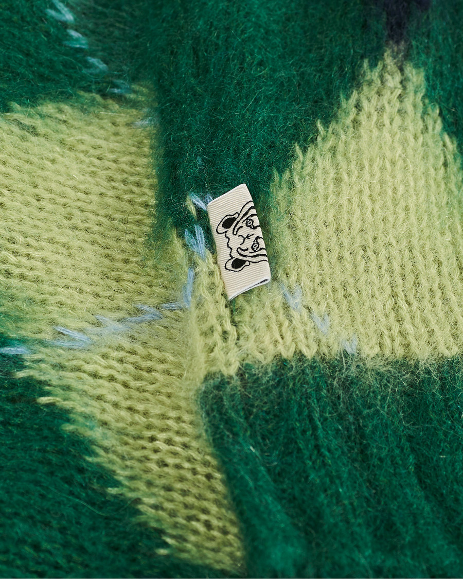 Herre | Gensere | KENZO | Brushed Argyle Sweater Green