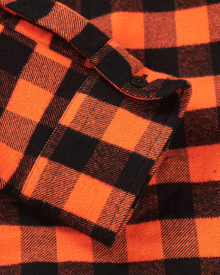 Herre | Skjorter | KENZO | Flannel Shirt Orange Check