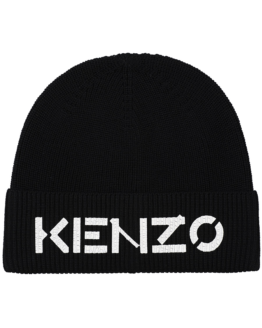 Herre | KENZO Logo Beanie Black | KENZO | Logo Beanie Black