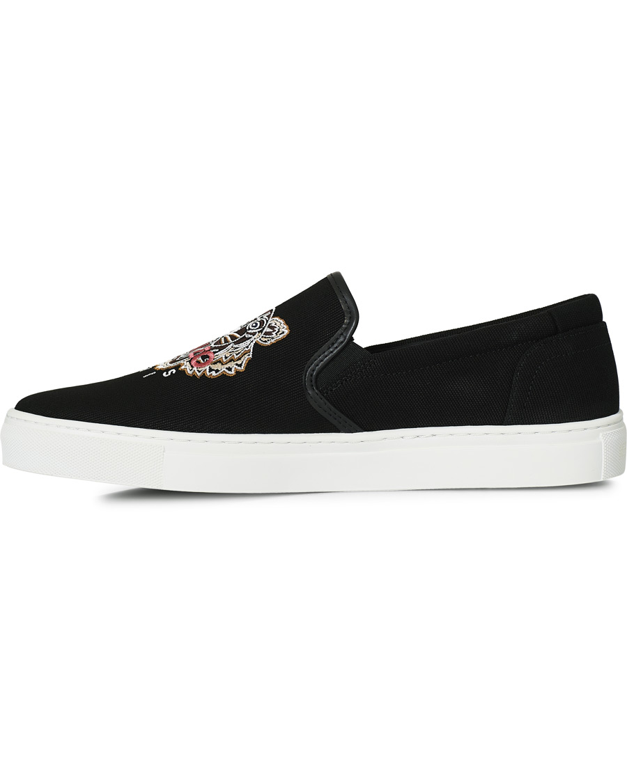 Herre | KENZO Tiger Slip On Sneaker Black | KENZO | Tiger Slip On Sneaker Black