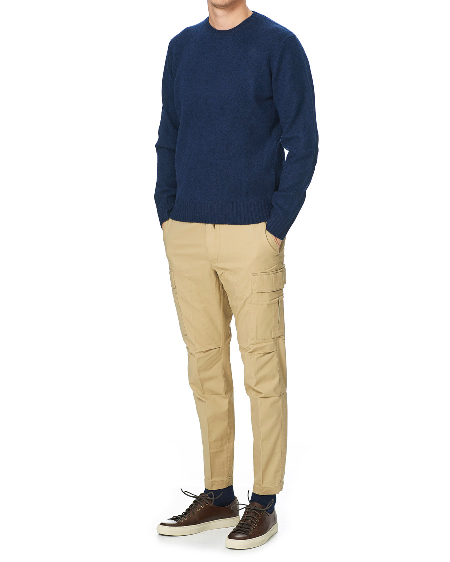 Herre | Gensere | Polo Ralph Lauren | Wool/Cashmere Knitted Crew Neck Sweater Navy Heather