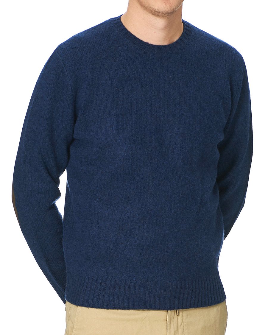 Herre | Gensere | Polo Ralph Lauren | Wool/Cashmere Knitted Crew Neck Sweater Navy Heather