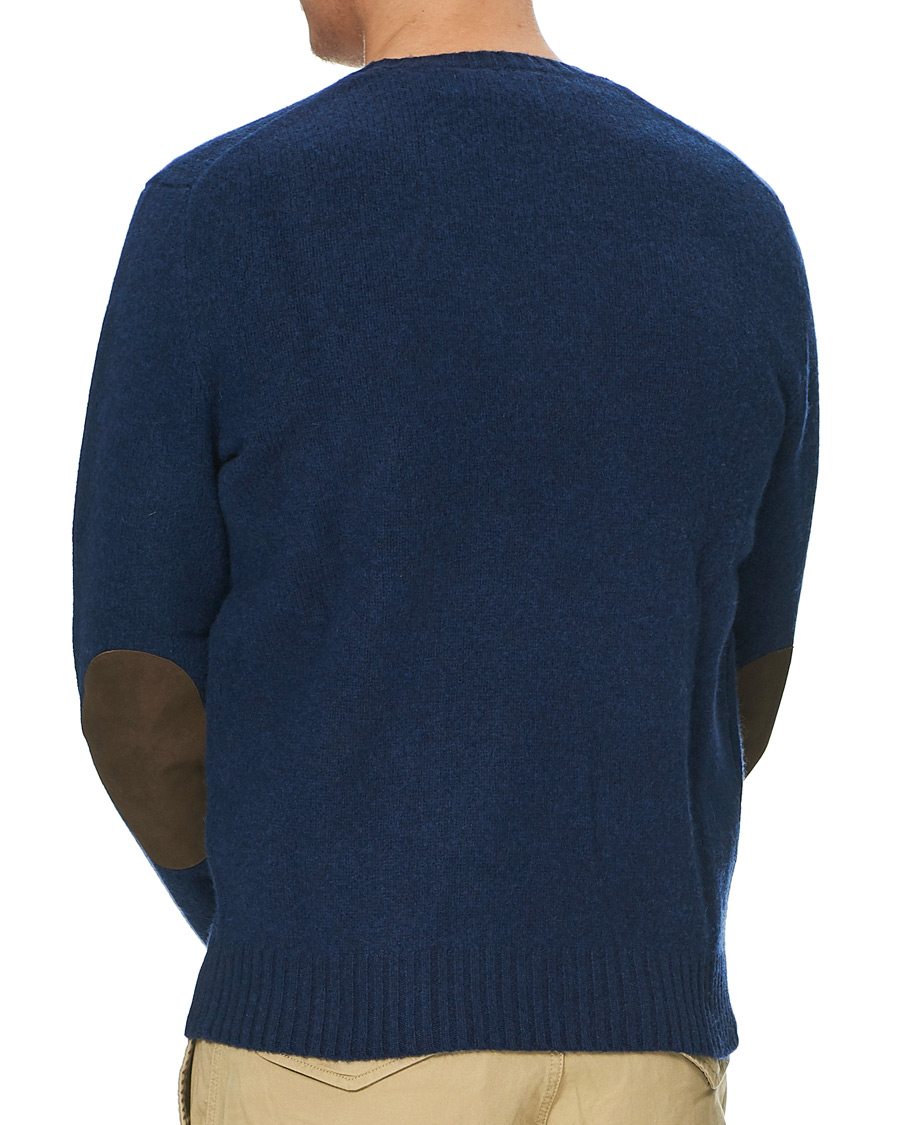 Herre | Gensere | Polo Ralph Lauren | Wool/Cashmere Knitted Crew Neck Sweater Navy Heather