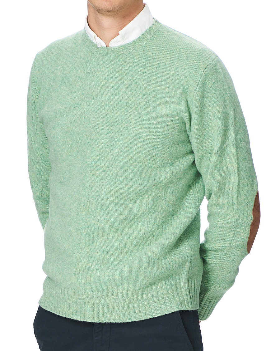 Herre | Gensere | Polo Ralph Lauren | Wool/Cashmere Knitted Crew Neck Sweater Seafoam Green