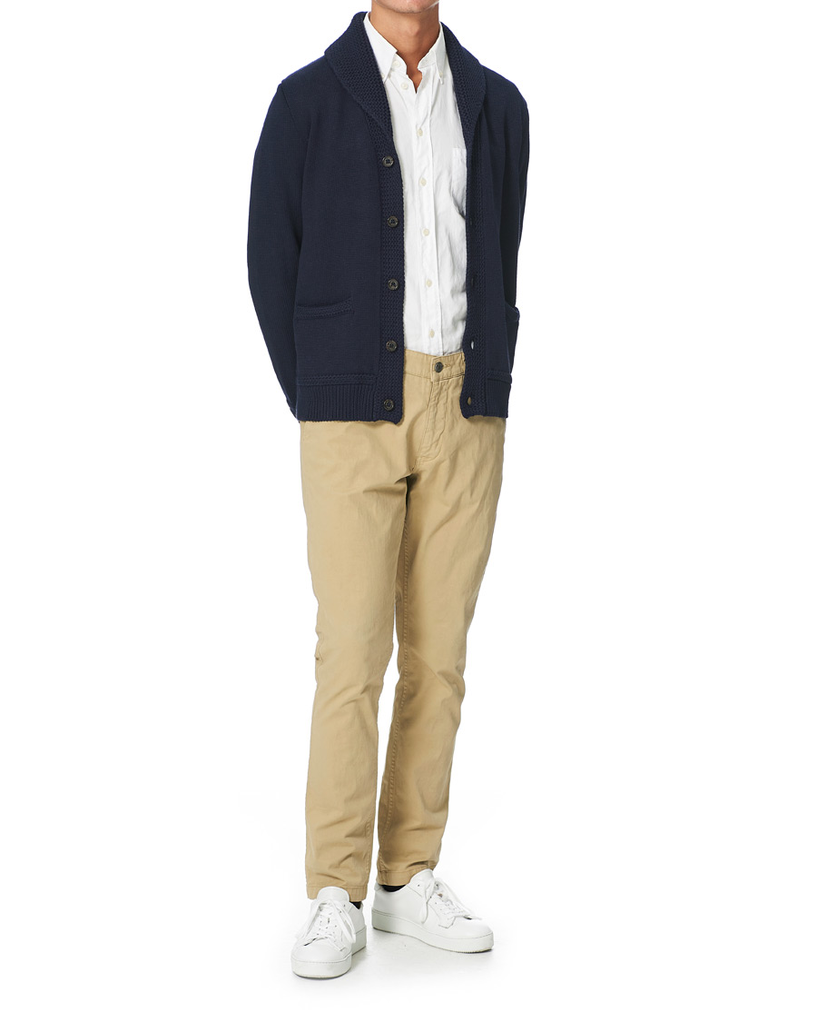 Herre | Gensere | Polo Ralph Lauren | Cotton Knitted Flag Cardigan Hunter Navy