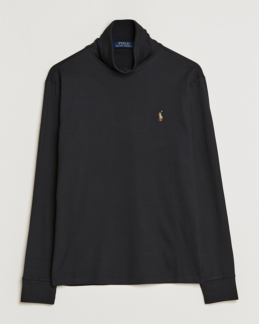 Herre | Gensere | Polo Ralph Lauren | Luxury Pima Cotton Rollneck Black