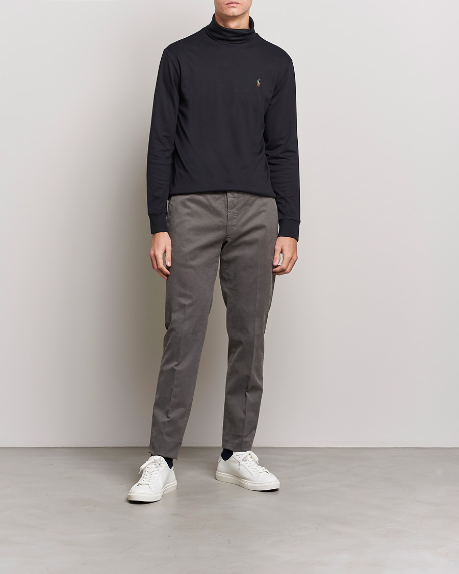Herre | Gensere | Polo Ralph Lauren | Luxury Pima Cotton Rollneck Black