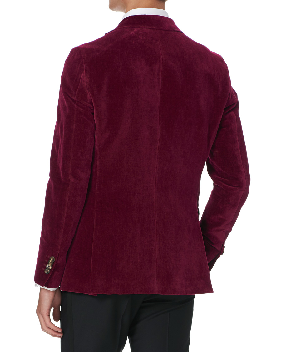 Herre | Dressjakker | Etro | Soft Velvet Blazer Bordeaux