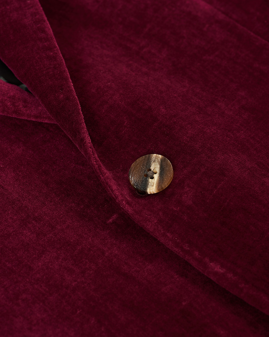 Herre | Dressjakker | Etro | Soft Velvet Blazer Bordeaux