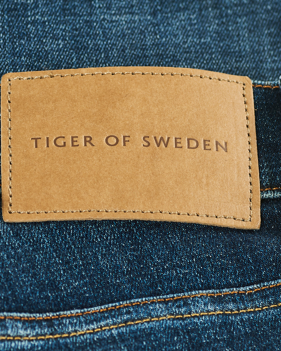 Herre | Jeans | Tiger of Sweden | Leon Hawk Eye Superstretch Jeans Royal Blue