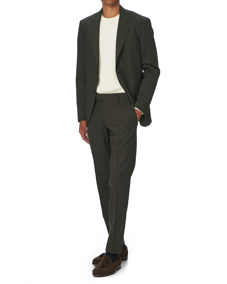 Herre | Dressjakker | Tiger of Sweden | Jamonte Wool Suit Blazer Olive Extreme