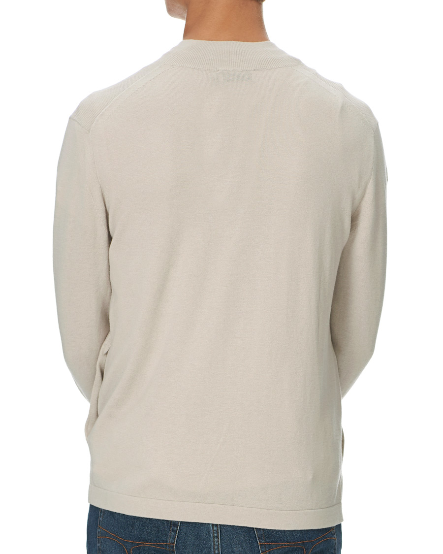Herre | Gensere | Tiger of Sweden | Kylen Cotton/Merino Zip Moonbeam